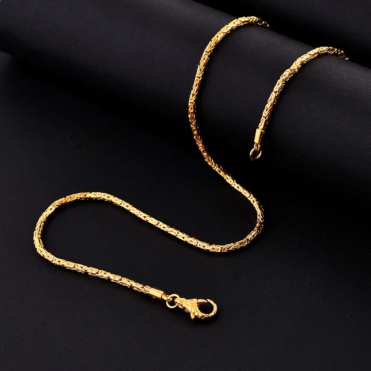 Bali Legacy 22K Vermeil Yellow Gold Over Sterling Silver Borobudur Chain Necklace 20 Inches 23.65 Grams image number 1