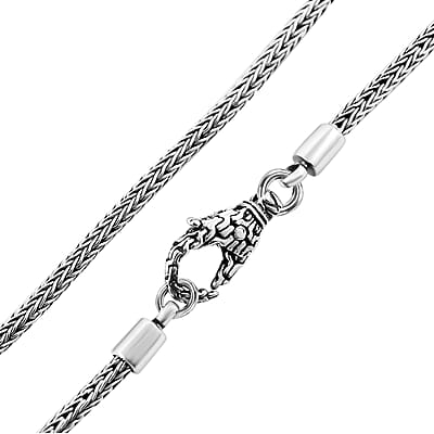 Bali Legacy Sterling Silver Tulang Naga Chain Necklace 20 Inches 17.40 Grams