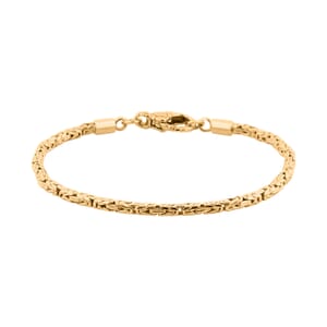 Bali Legacy 22K Vermeil YG Over Sterling Silver Borobudur Chain Bracelet (6.50 In) 9.0 Grams