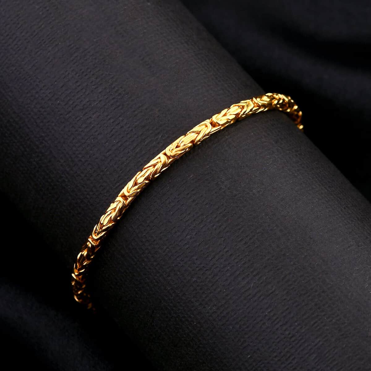 Bali Legacy 22K Vermeil YG Over Sterling Silver Borobudur Chain Bracelet (6.50 In) 9.0 Grams image number 1