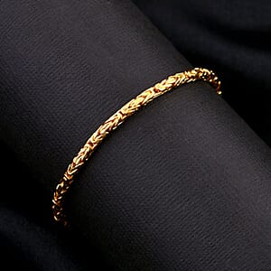 Bali Legacy 22K Vermeil YG Over Sterling Silver Borobudur Chain Bracelet (6.50 In) 9.0 Grams