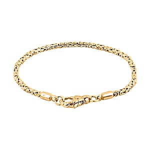 Bali Legacy 22K Vermeil YG Over Sterling Silver Borobudur Chain Bracelet (6.50 In) 9.0 Grams