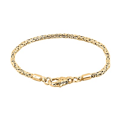 Bali Legacy 22K Vermeil YG Over Sterling Silver Borobudur Chain Bracelet (6.50 In) 9.0 Grams