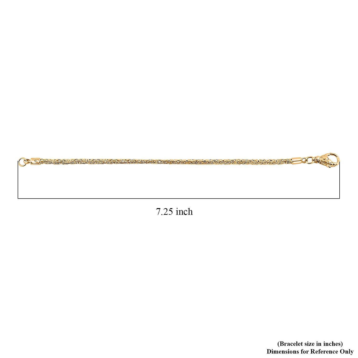 Bali Legacy 22K Vermeil YG Over Sterling Silver Borobudur Chain Bracelet (6.50 In) 9.0 Grams