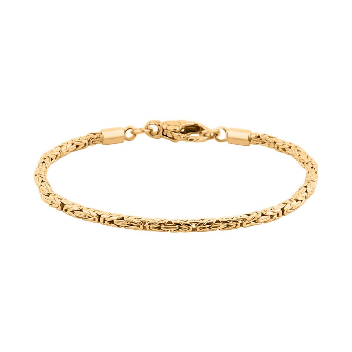 Bali Legacy 22K Vermeil YG Over Sterling Silver Borobudur Chain Bracelet (8.00 In) 10.40 Grams image number 0