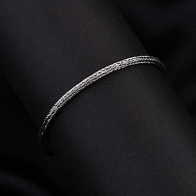 Bali Legacy Sterling Silver Tulang Naga Chain Bracelet (6.50 In) 7 Grams