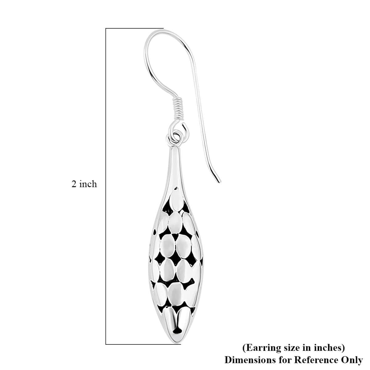 Bali Legacy Sterling Silver Dangle Earrings 5.25 Grams image number 3