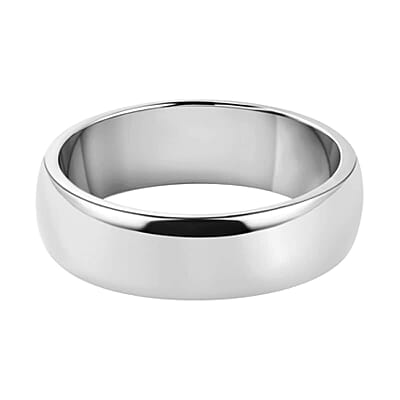 950 Platinum Men's Band Ring (Size 10.0) 9 Grams