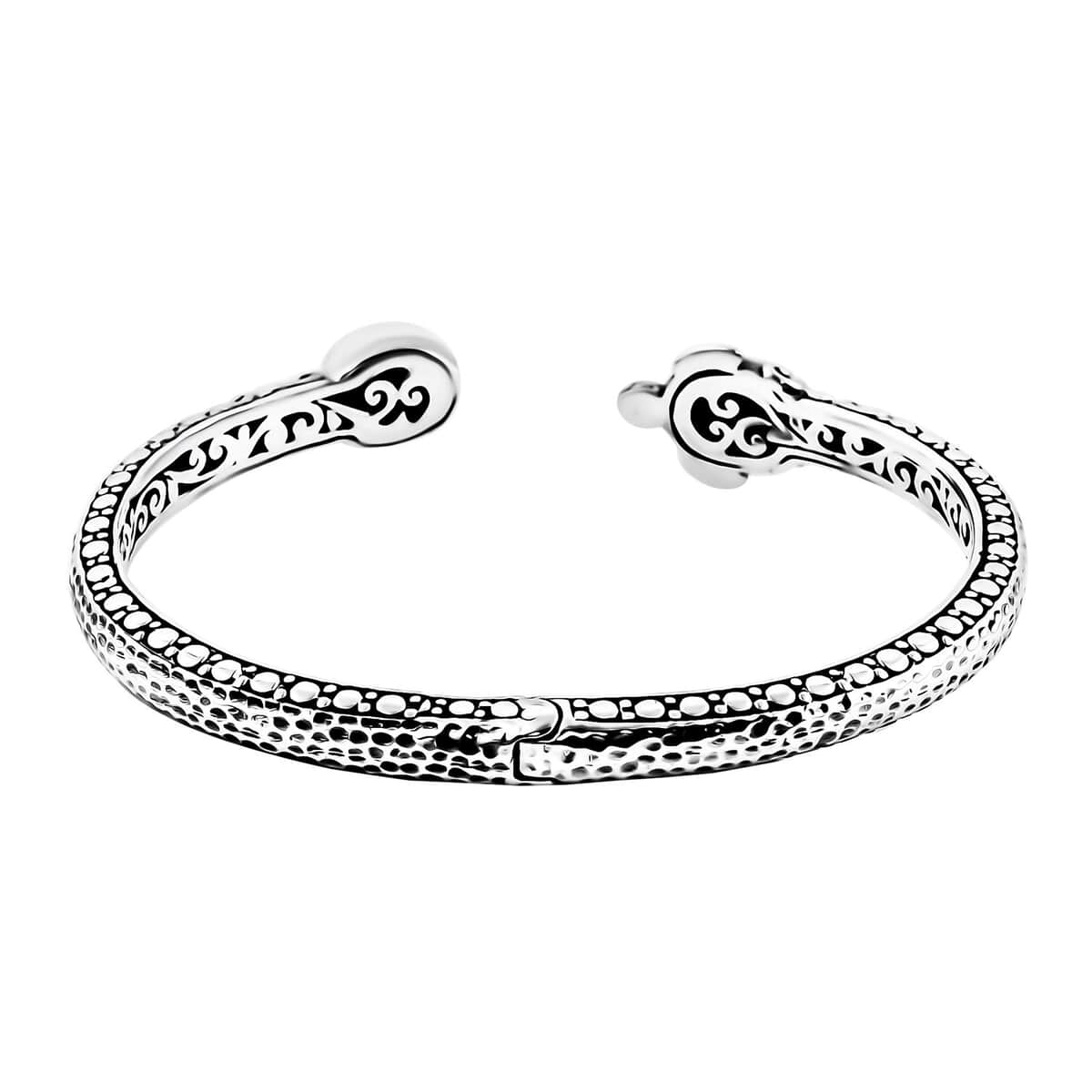 Bali Legacy Larimar Turtle Cuff Bracelet in Sterling Silver (7.25 In) 3.20 ctw image number 4