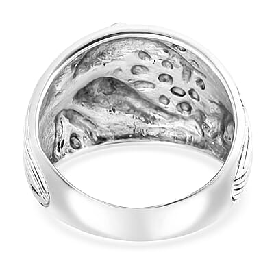 Dolphin Ring in Vermeil Yellow Gold Over and Sterling Silver (Size 10.0) 7.70 Grams