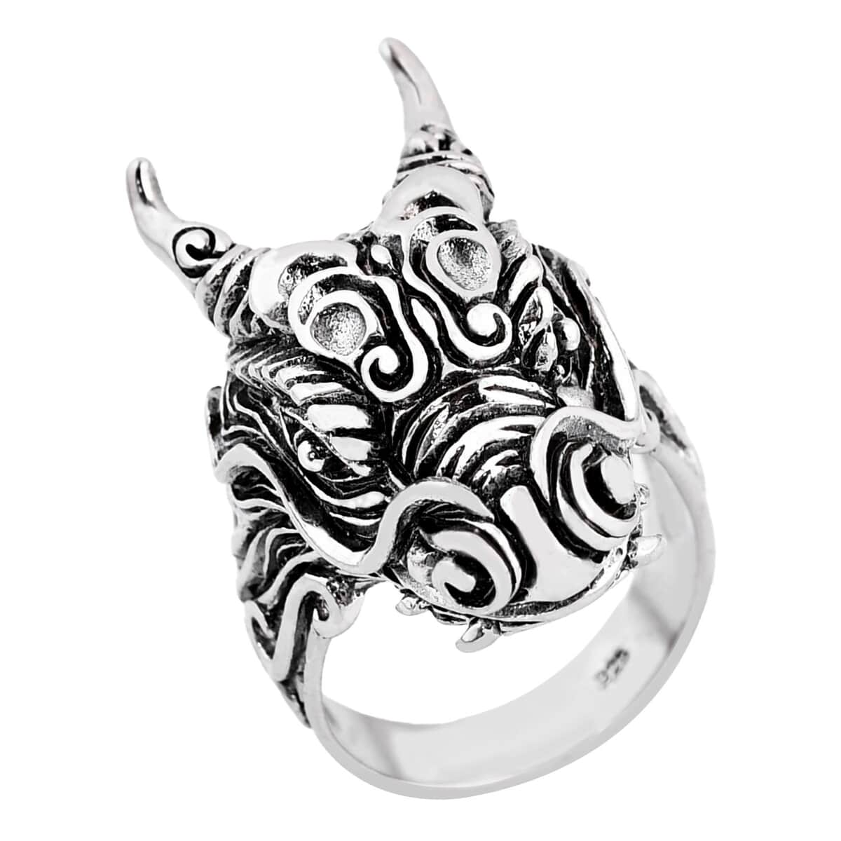 Bali Legacy Sterling Silver Dragon Ring (Size 10.0) 11.50 Grams image number 0