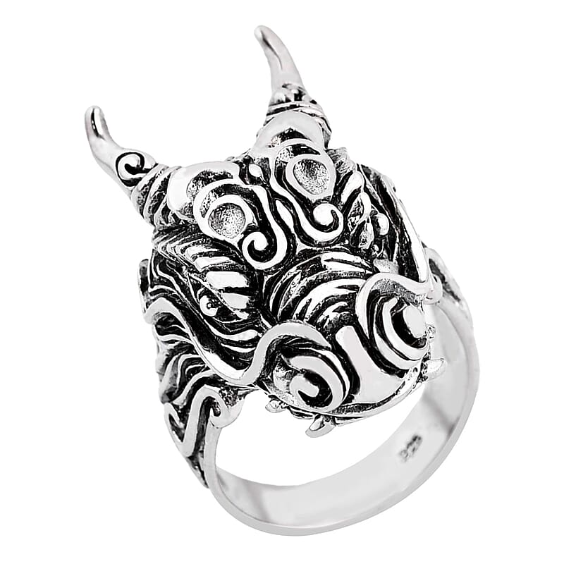 Bali Legacy Sterling Silver Dragon Ring (Size 10.0) 11.50 Grams