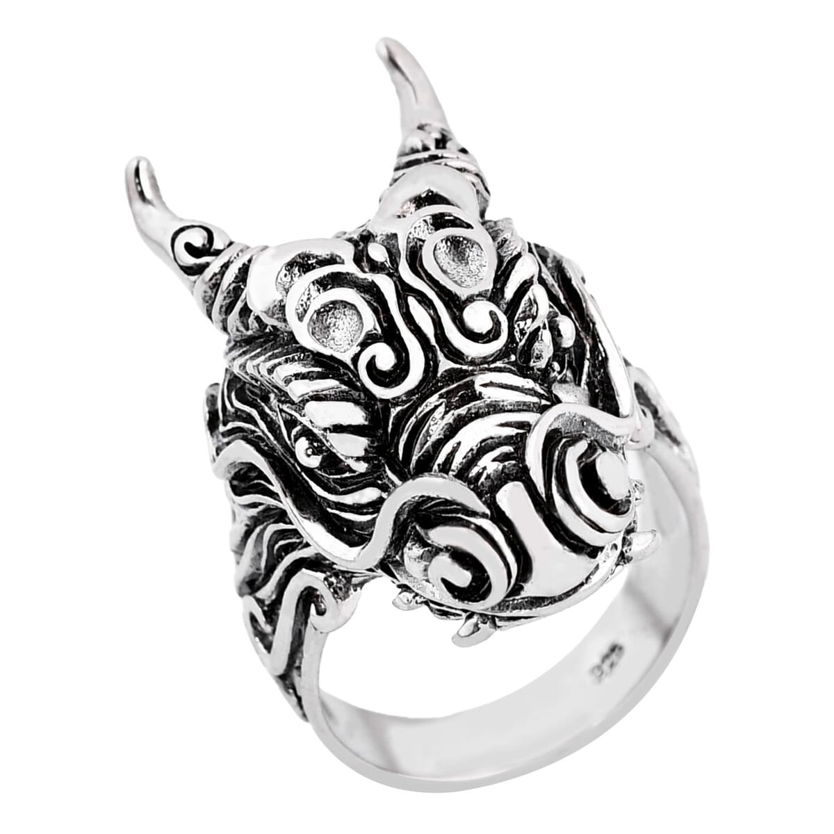 Bali Legacy Sterling Silver Dragon Ring (Size 9.0) 11.50 Grams image number 0