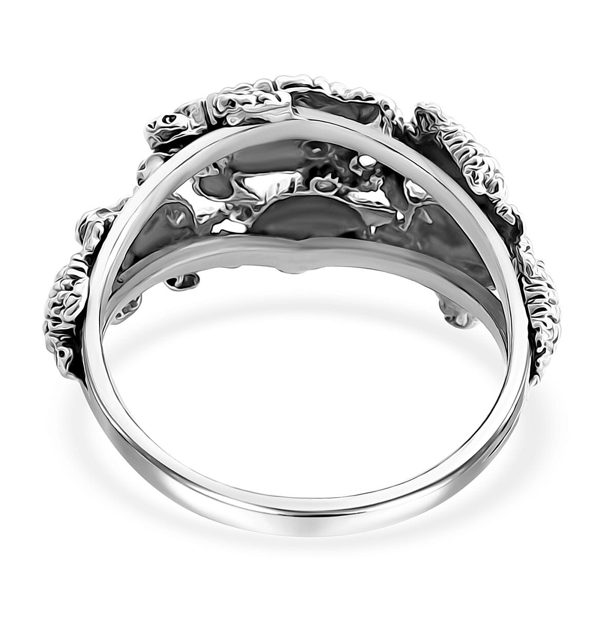 Bali Legacy Turtle Ring in Sterling Silver (Size 10.0) 5.50 Grams