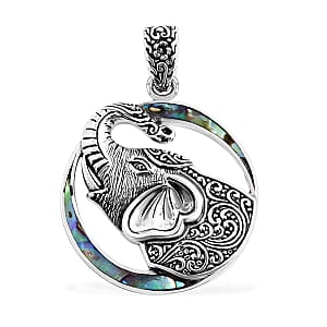 Value Buy Bali Legacy Abalone Shell Elephant Pendant without Chain in Sterling Silver
