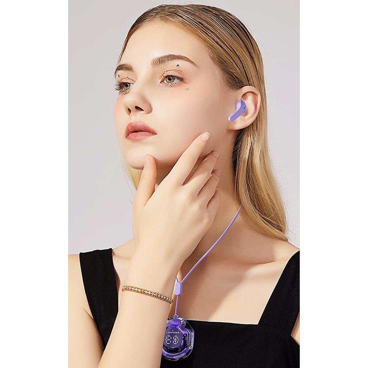 Closeout 3P Experts Bits N Bytes Wireless Headphones -Cream image number 4