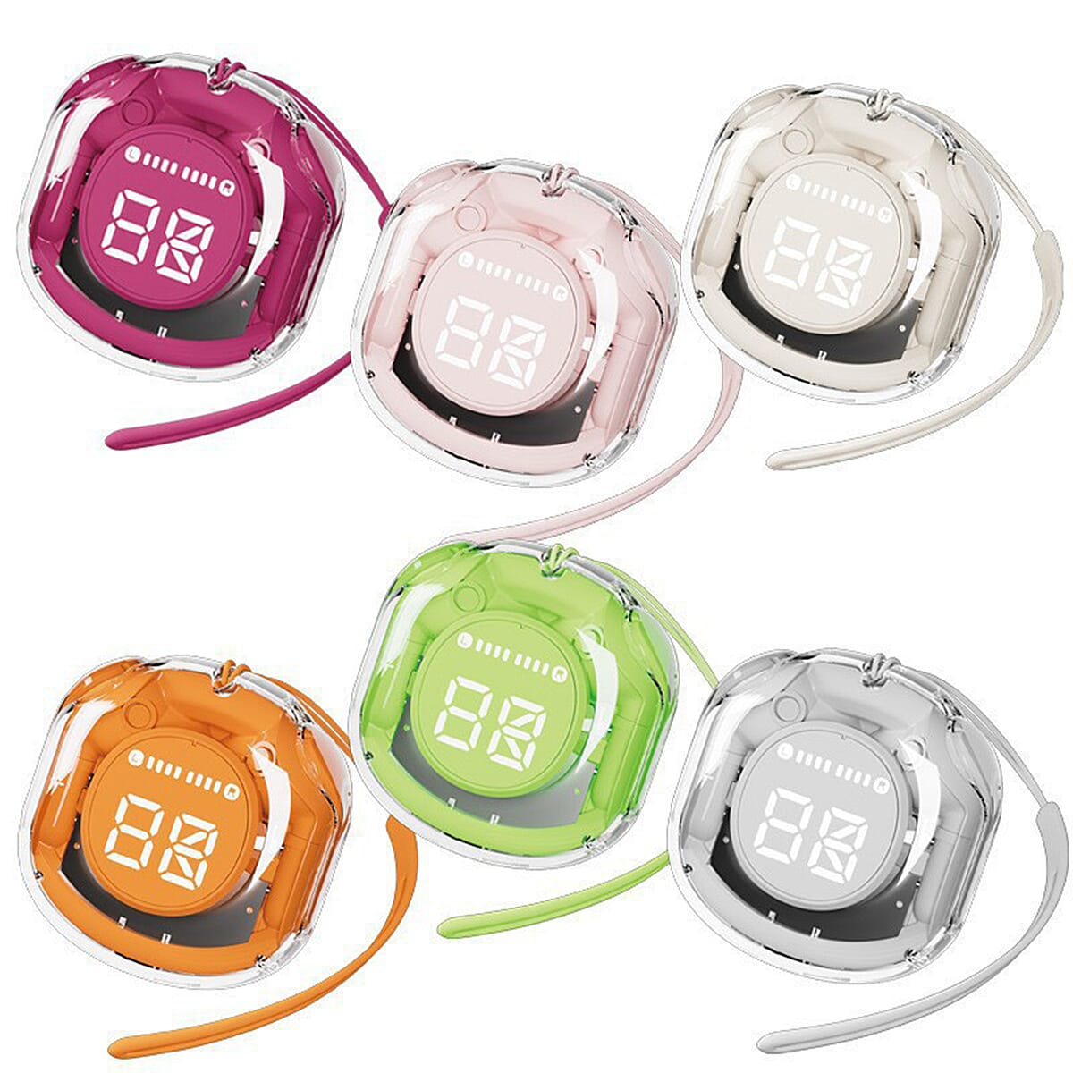 Closeout 3P Experts Bits N Bytes Wireless Headphones -Cream image number 9