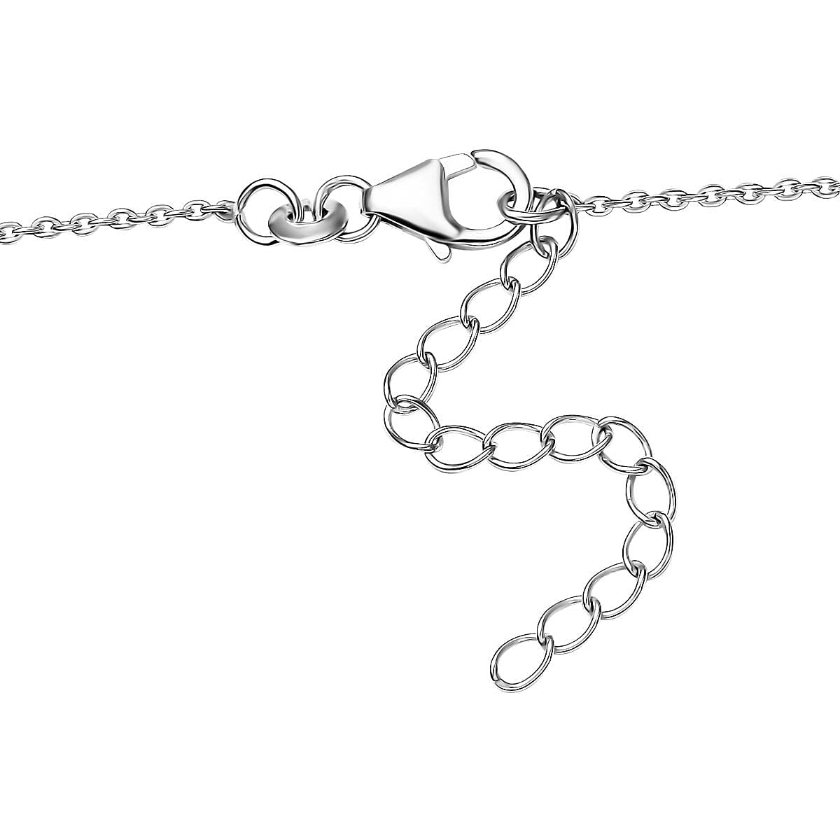 Orissa Rhodolite Garnet Floral Necklace 18-20 Inches in Platinum Over Sterling Silver 8.15 ctw