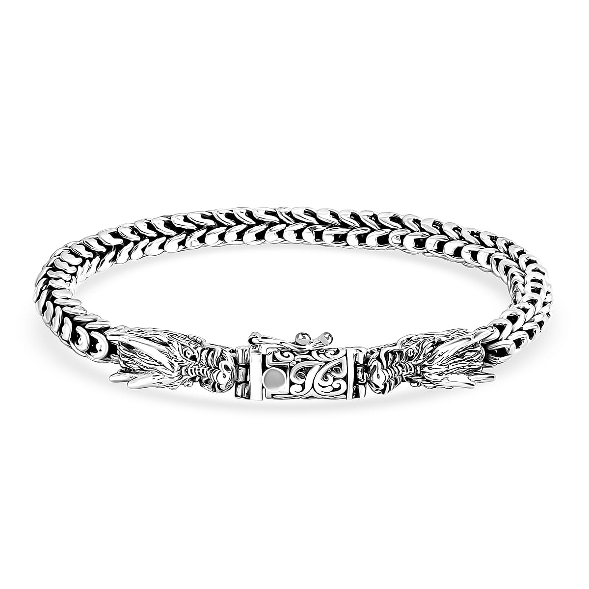 Bali Legacy Dragon Skin Bracelet in Sterling Silver (7.25 In) 43.70 Grams image number 0