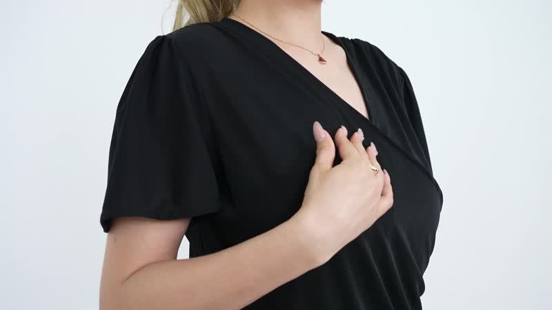 Black Jersey Top Knit - S/M
