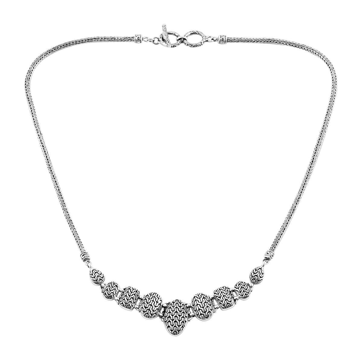 Bali Legacy Sterling Silver Tulang Naga Necklace 20-21.50 Inches 27.40 Grams image number 0
