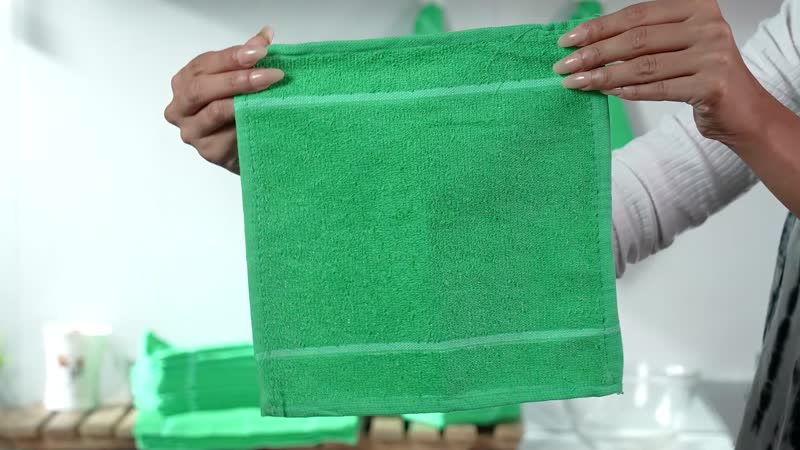 Sets of 24 Dish Cloth  Size -9.8 x 9.8 Color-Green
