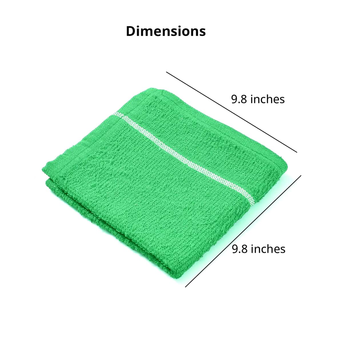 Set of 24pcs Cotton Dish Scrubbing Cleaning Cloth - Green image number 6