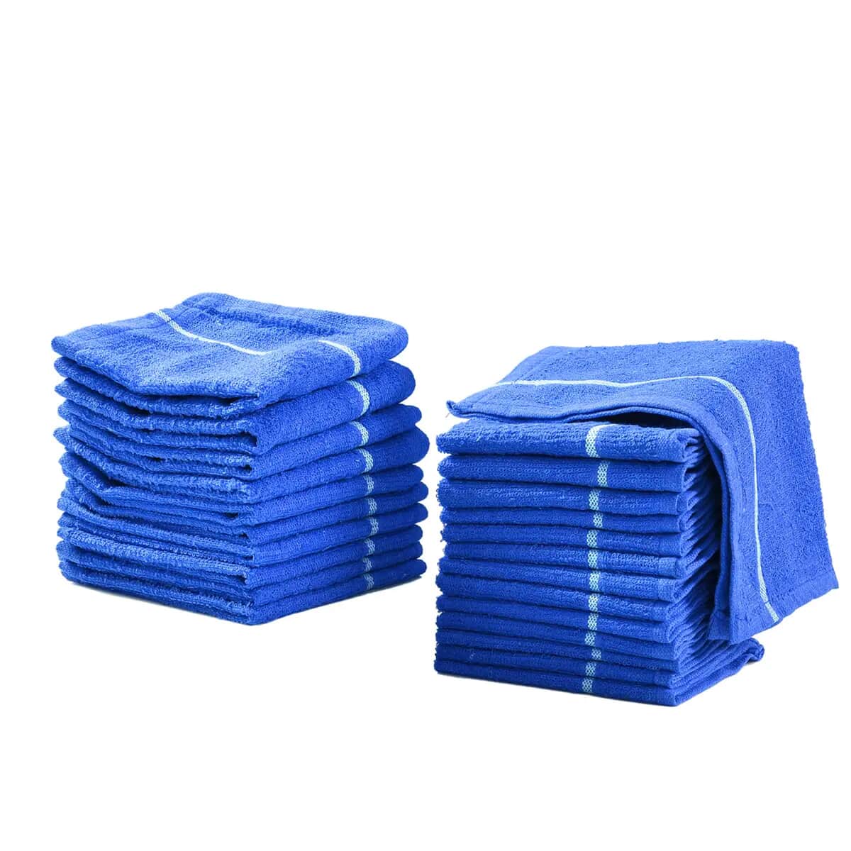 Set of 24pcs Cotton Dish Scrubbing Cleaning Cloth - Blue image number 0