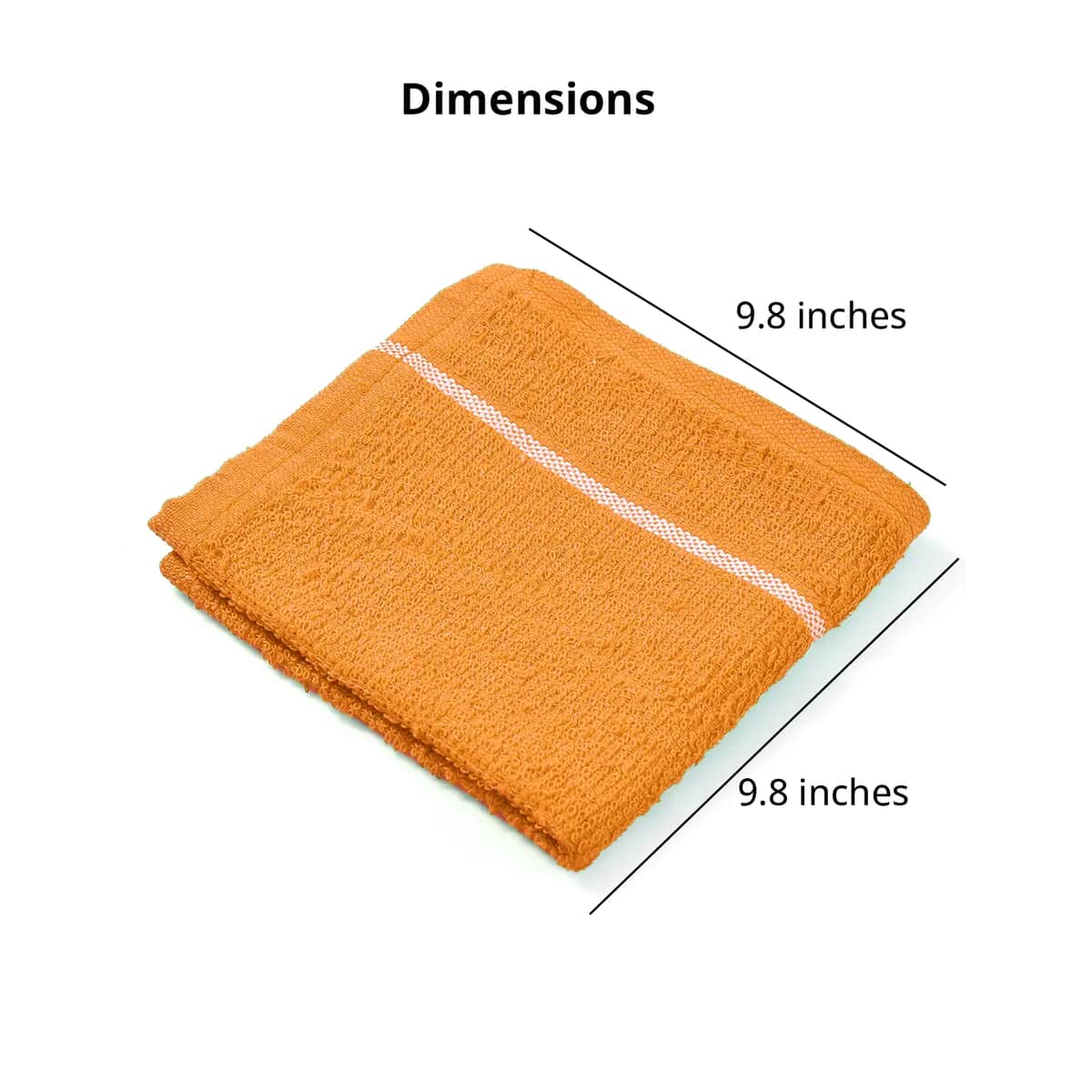 Set of 24pcs Cotton Dish Scrubbing Cleaning Cloth - Yellow image number 6