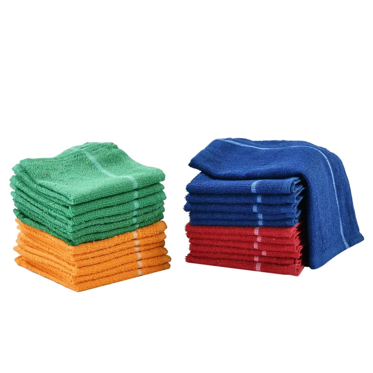 Set of 24pcs Cotton Dish Scrubbing Cleaning Cloth - Multi Color image number 0