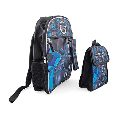 Black Panther Backpack with Lunch Bag
