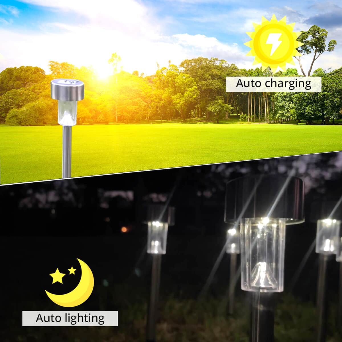 8pc Touch of Eco Lawnlite LED Solar Stakes image number 4
