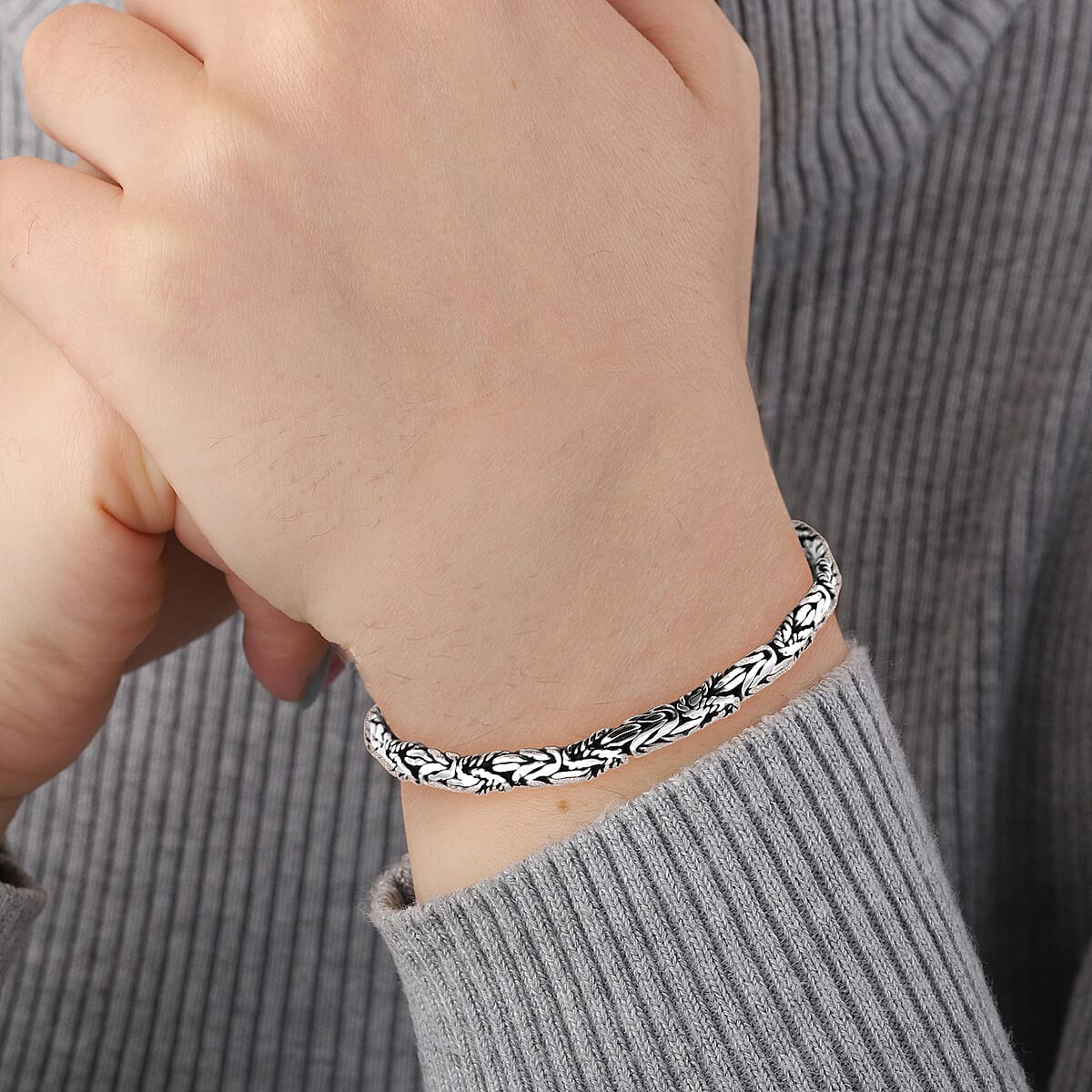 Bali Legacy Borobudur Chain Bracelet in Sterling Silver (6.50 In) 12.35 Grams image number 2