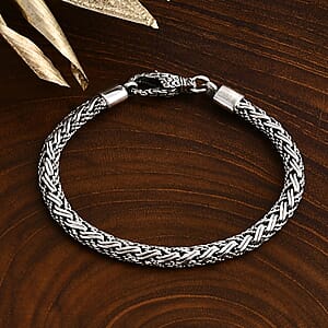 D'Joy Bali Legacy Padian Chain Bracelet in Sterling Silver (8.00 In) 16.30 Grams