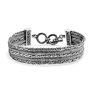 Bali Legacy Flat Chain Bracelet in Sterling Silver (8.00 In) 34.10 Grams