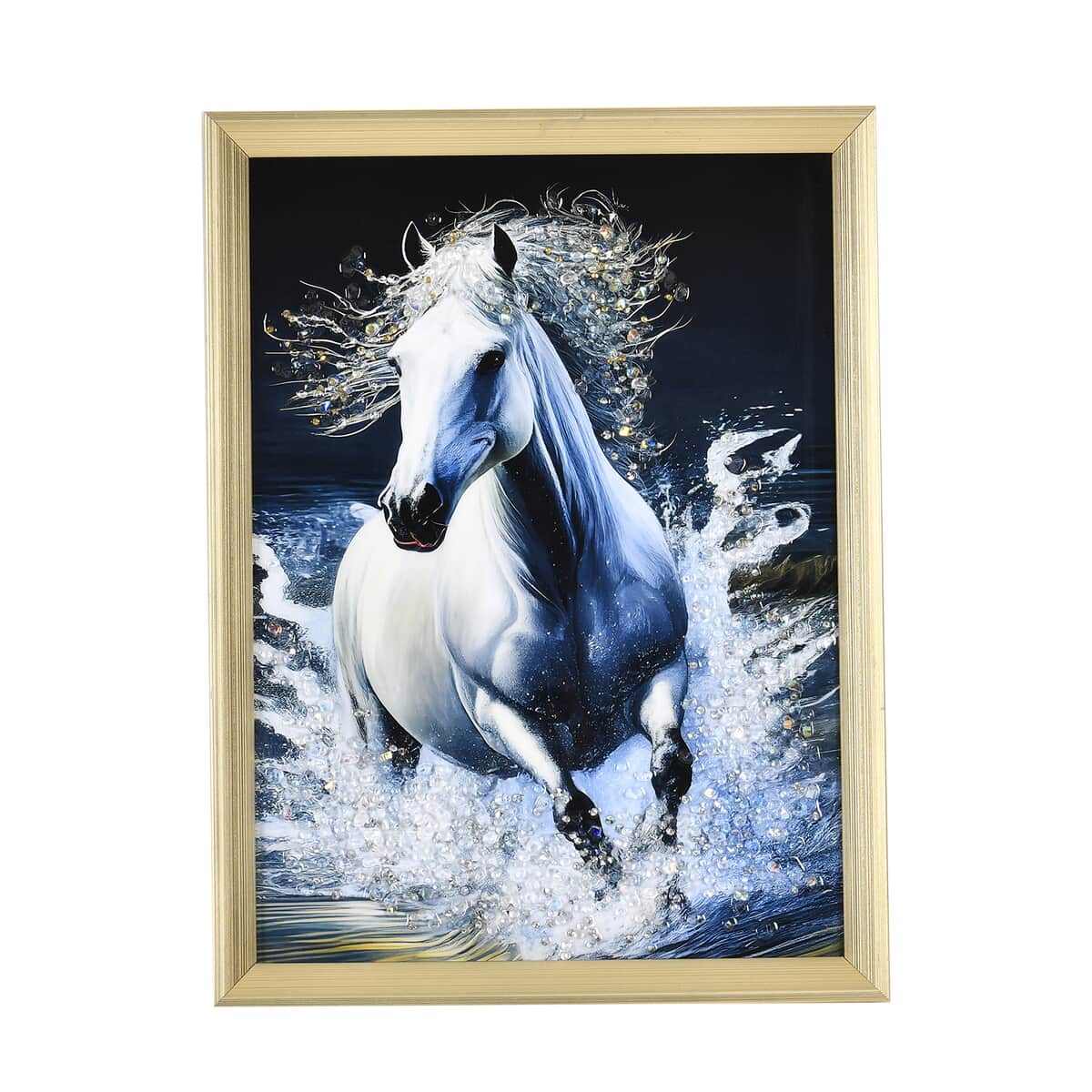 Horse Crystal Painting Photo Frame image number 0