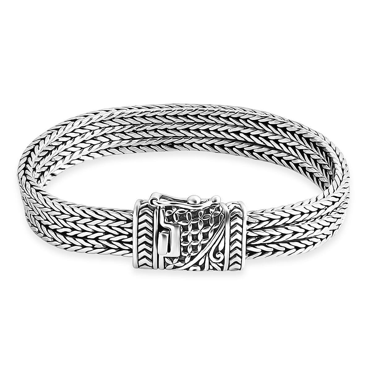Bali Legacy Tulang Naga Chain Bracelet in Sterling Silver (7.25 In) 44.25 Grams image number 3