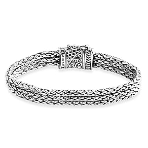 Bali Legacy Padian Chain Bracelet in Sterling Silver (8.00 In) 43.80 Grams