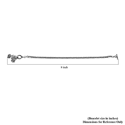 Bali Legacy Borobudur Chain Bracelet in Sterling Silver (6.50 In) 10.20 Grams