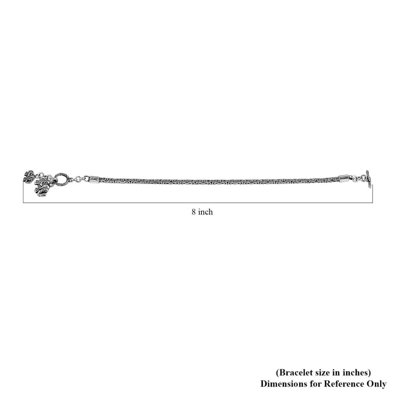 Bali Legacy Borobudur Chain Bracelet in Sterling Silver (6.50 In) 10.20 Grams