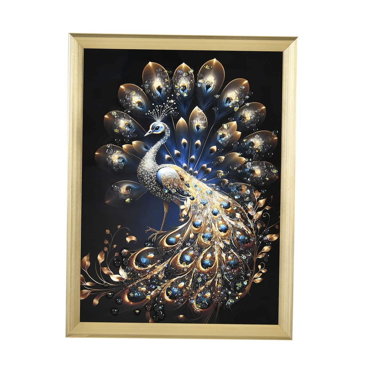 Peacock Crystal Painting Photo Frame image number 0