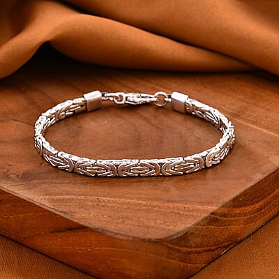 Bali Legacy Borobudur Chain Bracelet in Sterling Silver (7.25 In) 23.75 Grams