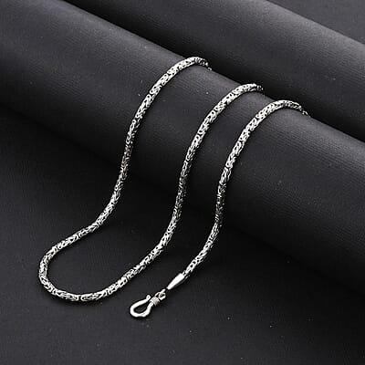 Bali Legacy Sterling Silver Borobudur Necklace 22 Inches 52.10 Grams