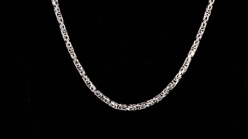 Bali Legacy Sterling Silver Borobudur Necklace 22 Inches 52.10 Grams
