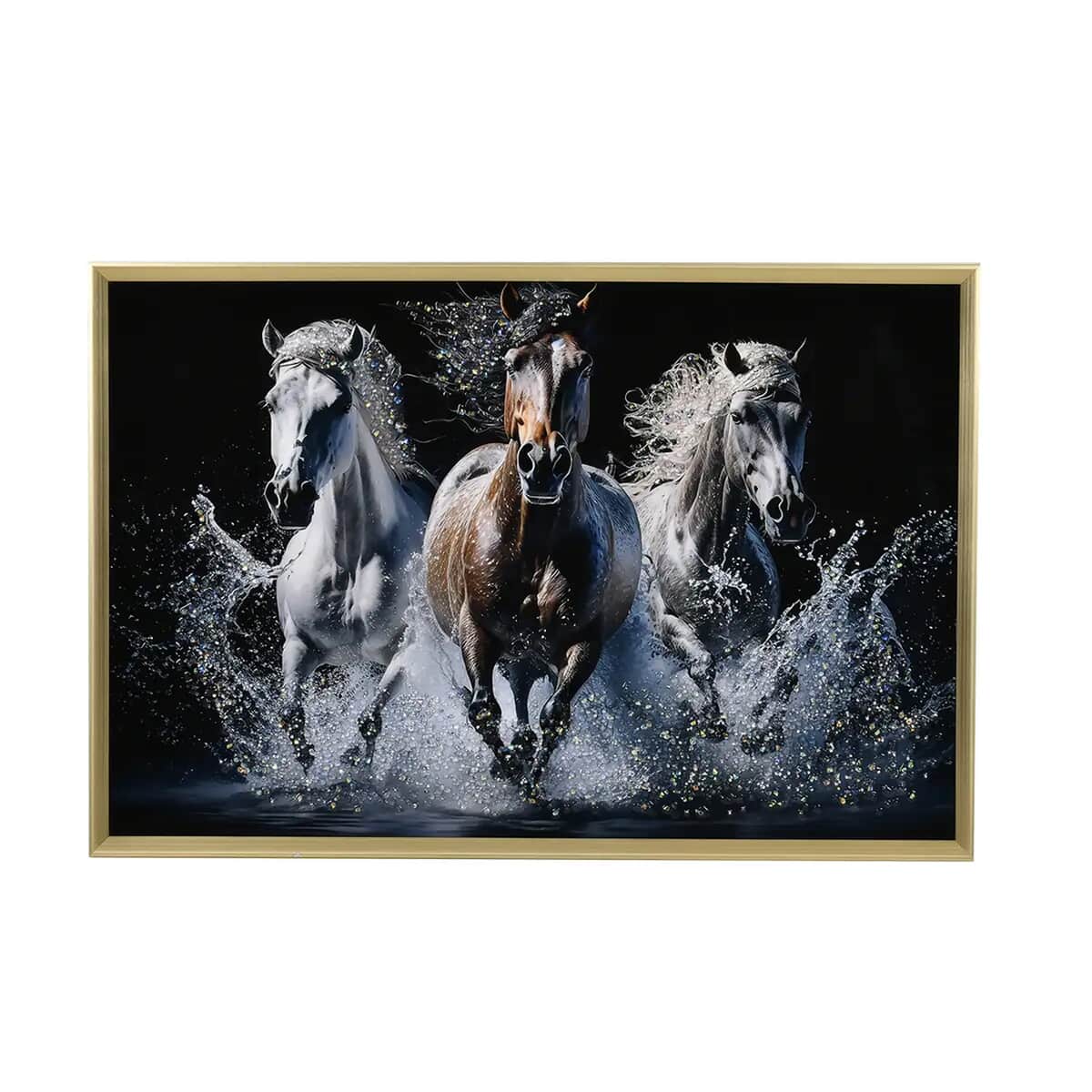 Horse Crystal Painting Photo Frame image number 0