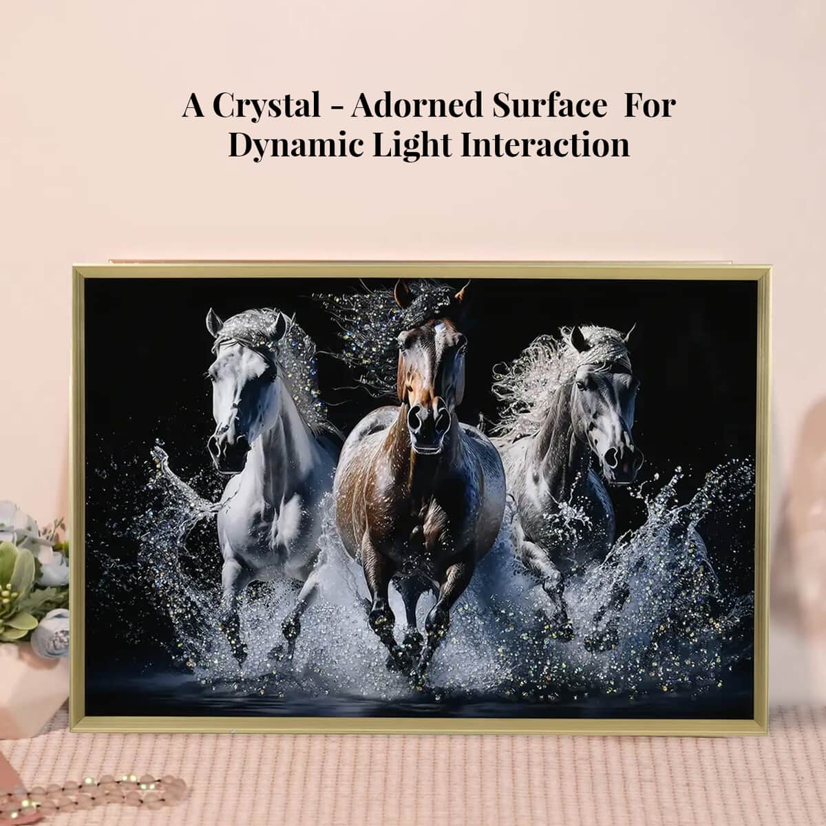 Horse Crystal Painting Photo Frame (23.62"x35.43") image number 1