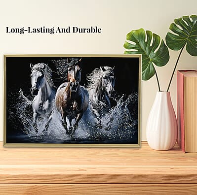 Horse Crystal Painting Photo Frame
