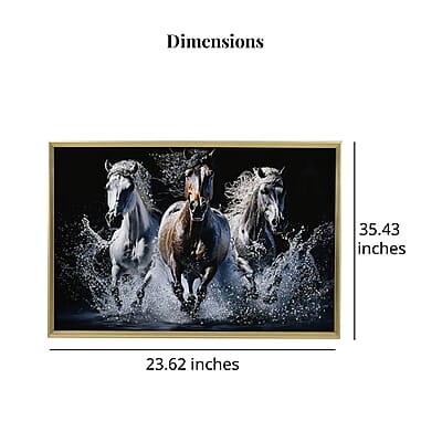 Horse Crystal Painting Photo Frame