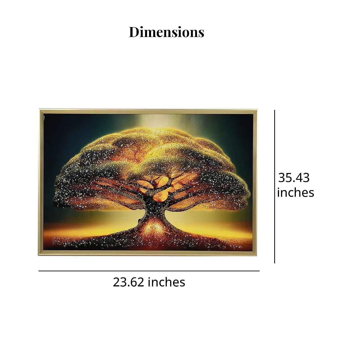 Big Tree Crystal Painting Photo Frame image number 6