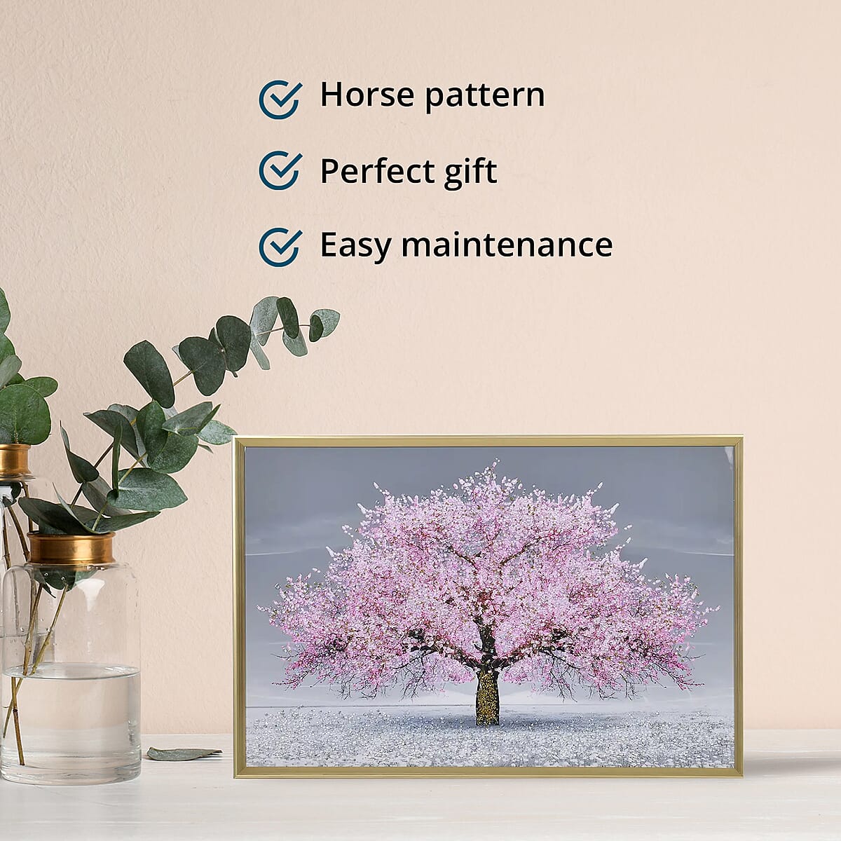 Cherry Blossom Tree Crystal Painting Photo Frame image number 3